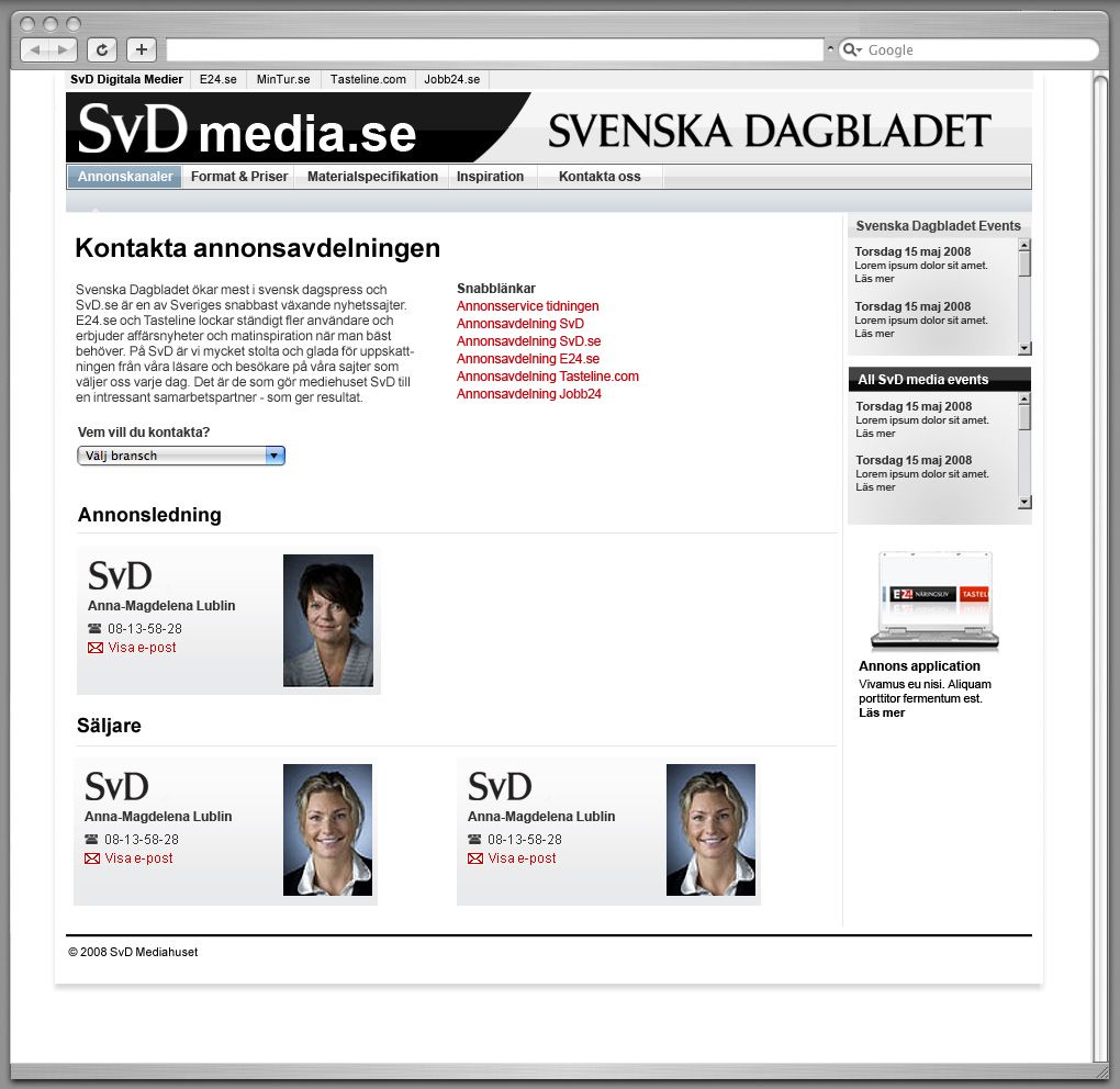 SvD Annonswebb